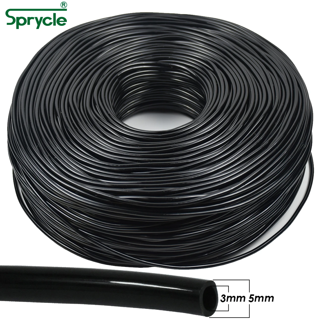 SPRYCLE 5-140M 3/5mm PVC Hose Micro Drip Irrigation System w/ Puncher 1/8'' Garden Tubing Pipe Arrow Dripper Plants Greenhouse