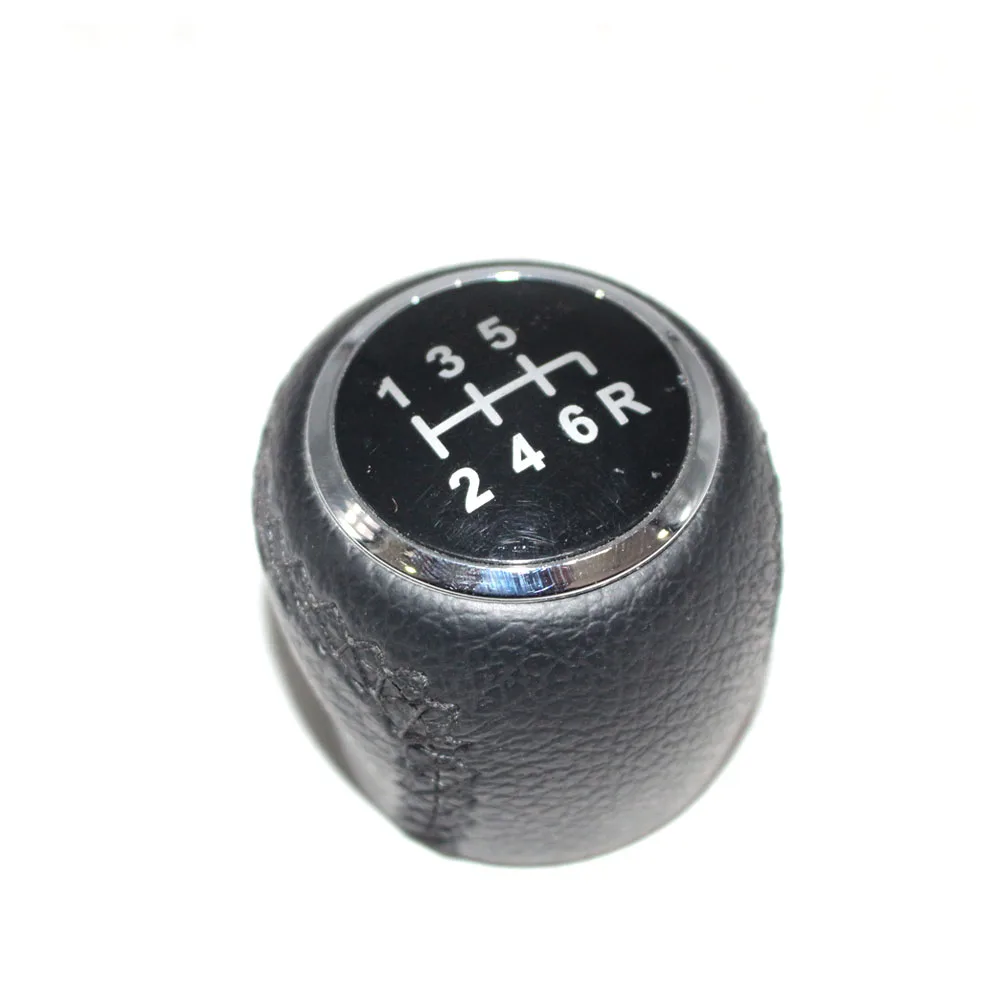 Pomo de palanca de cambios de 6 velocidades para coche, cubierto de cuero, para Fiat Grande PUNTO EVO FIAT PUNTO 2012, accesorios de estilo automotriz.