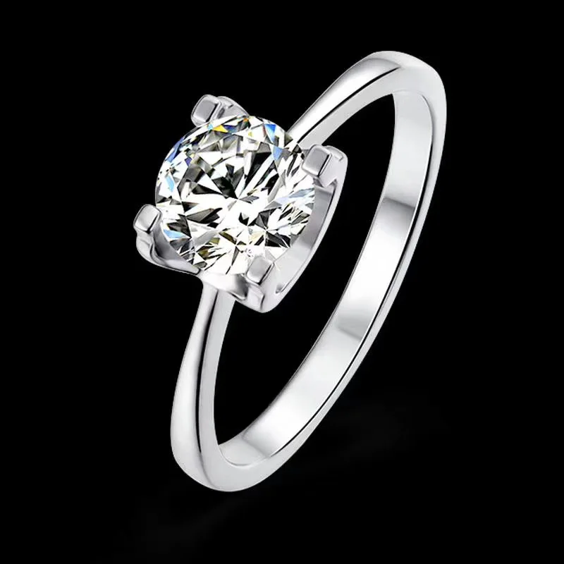 

Moissanite fire colour super beautiful, D VVS Latest design 925 sterling silver simple style,