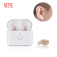 Hearing Aid Invisible Rechargeable Hearing Aids for Seniors With Noise Cancelling Hearing Amplifier for Adults Sound Amplifier