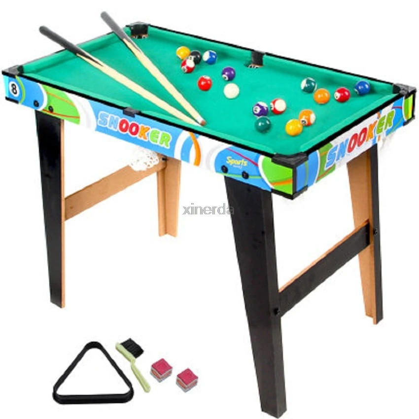 L Size Children's Billiard Table Sets Mini Pool Table Wood Frame Billiards Table With Balls and Cue Kids Play Sport Toy HD356-2