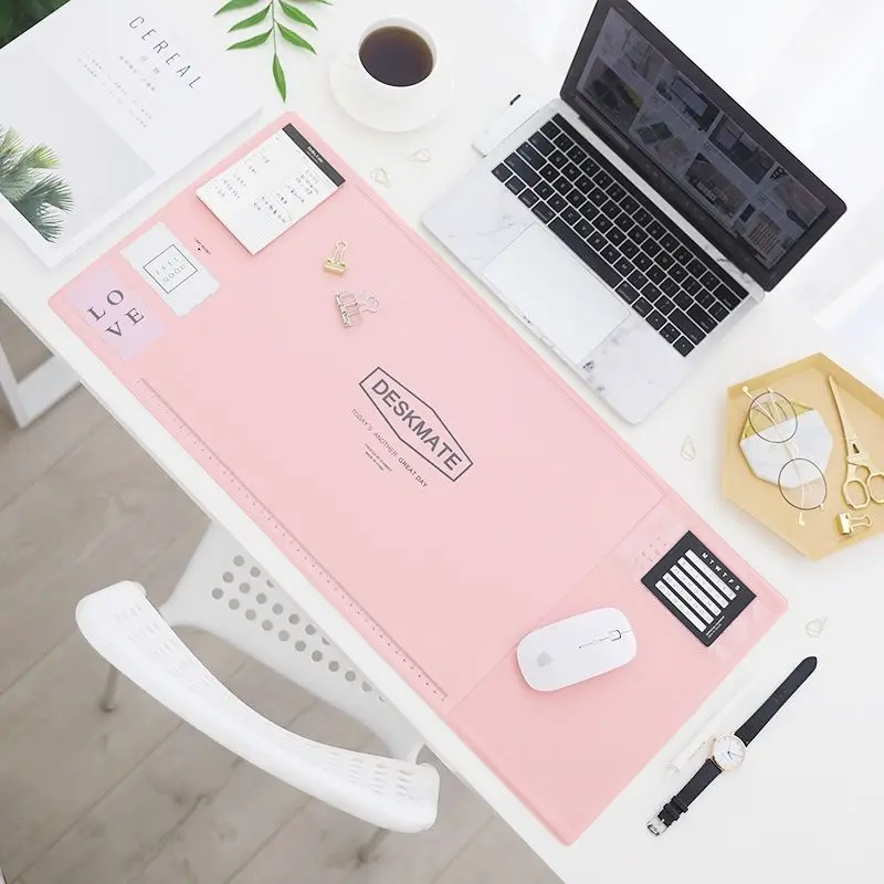 Large Pu Mouse Pad Student Writing Pad Office Computer Desk Mat Laptop Cushion Desk Organizer