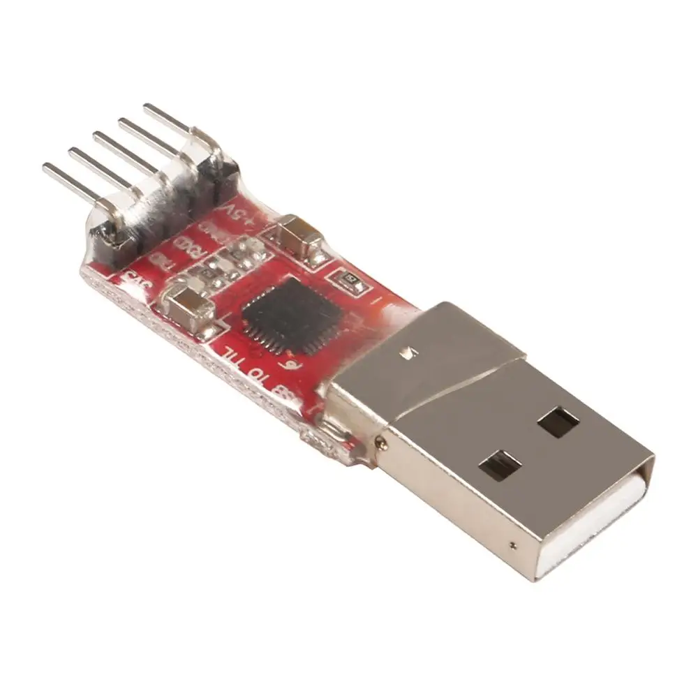 CP2102 moduł USB na TTL 5PIN konwerter szeregowy moduł adaptera Downloader z przewody połączeniowe dla UART STC 3.3V i 5V