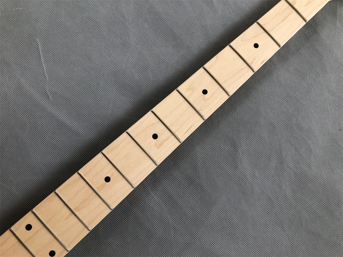 4 String Electric bass guitar neck 21fret 34inch Maple fingerboard Dot Inlay Matte finish