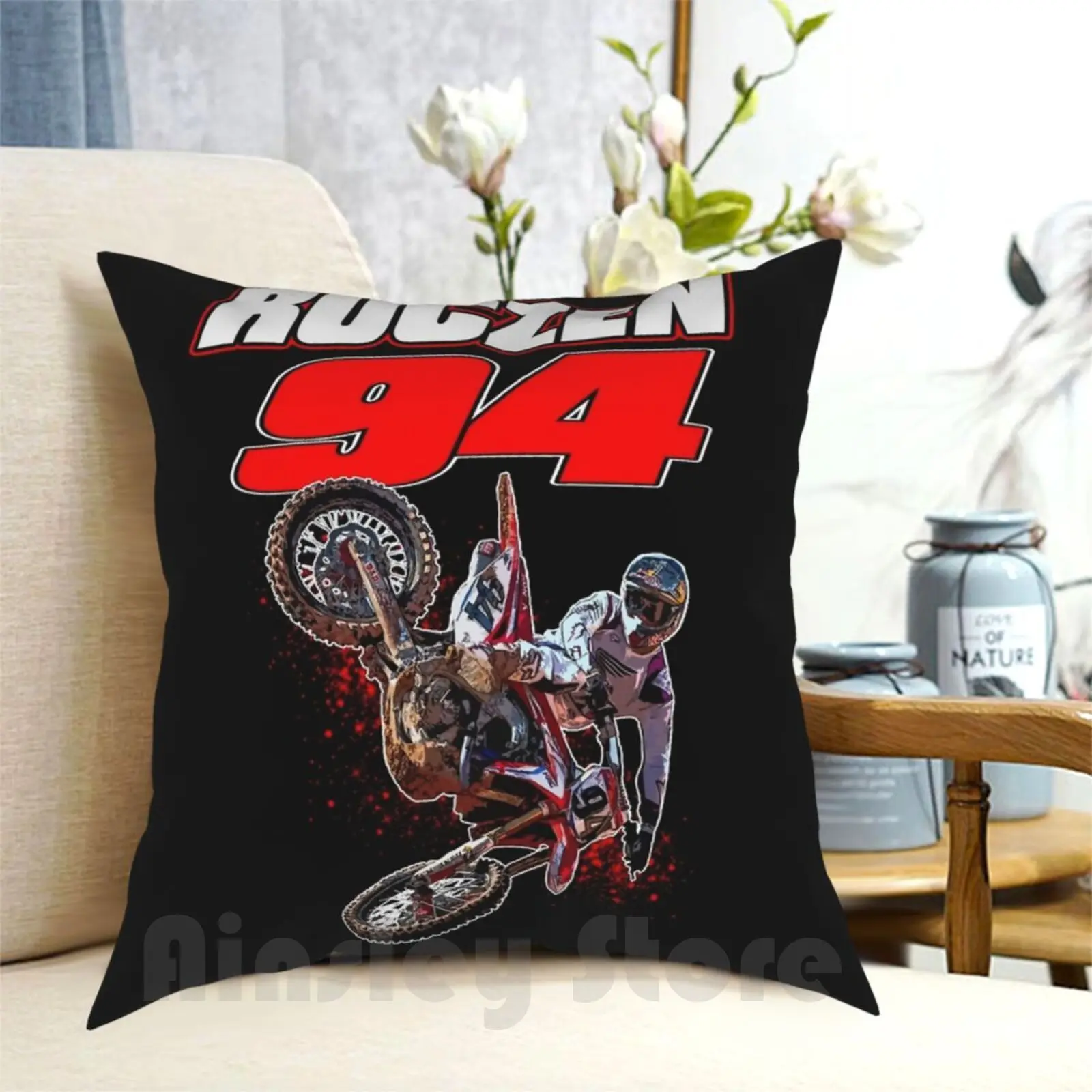 Ken Kr94 Roczen Supercross And Motocross World Fan Art Pillow Case Printed Home Soft DIY Pillow cover Ken Roczen Kr94