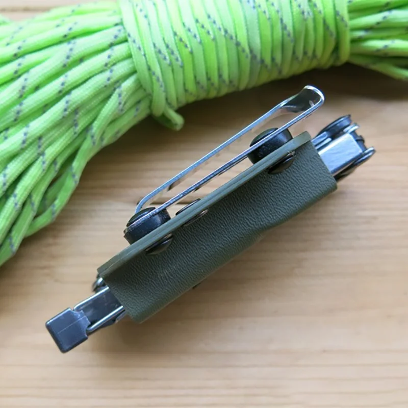 1Set morsetti tascabili in acciaio inossidabile con Clip posteriore per pinze per coltelli strumenti EDC fodero guaina Kydex accessori fai da te strumenti