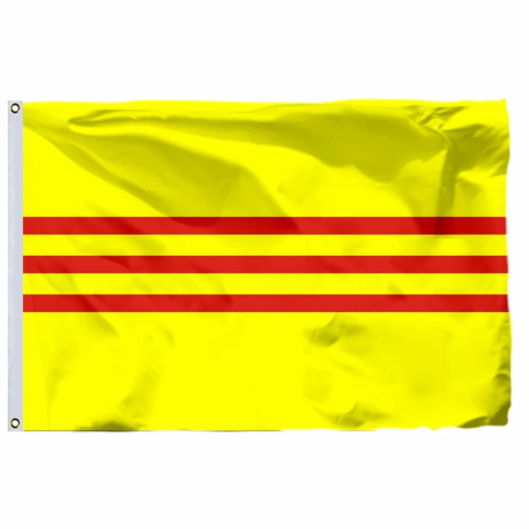 

South Vietnam Flag 90x150cm 3x5ft Banner 120g 100D Polyester Double Stitched High Quality Free Shipping