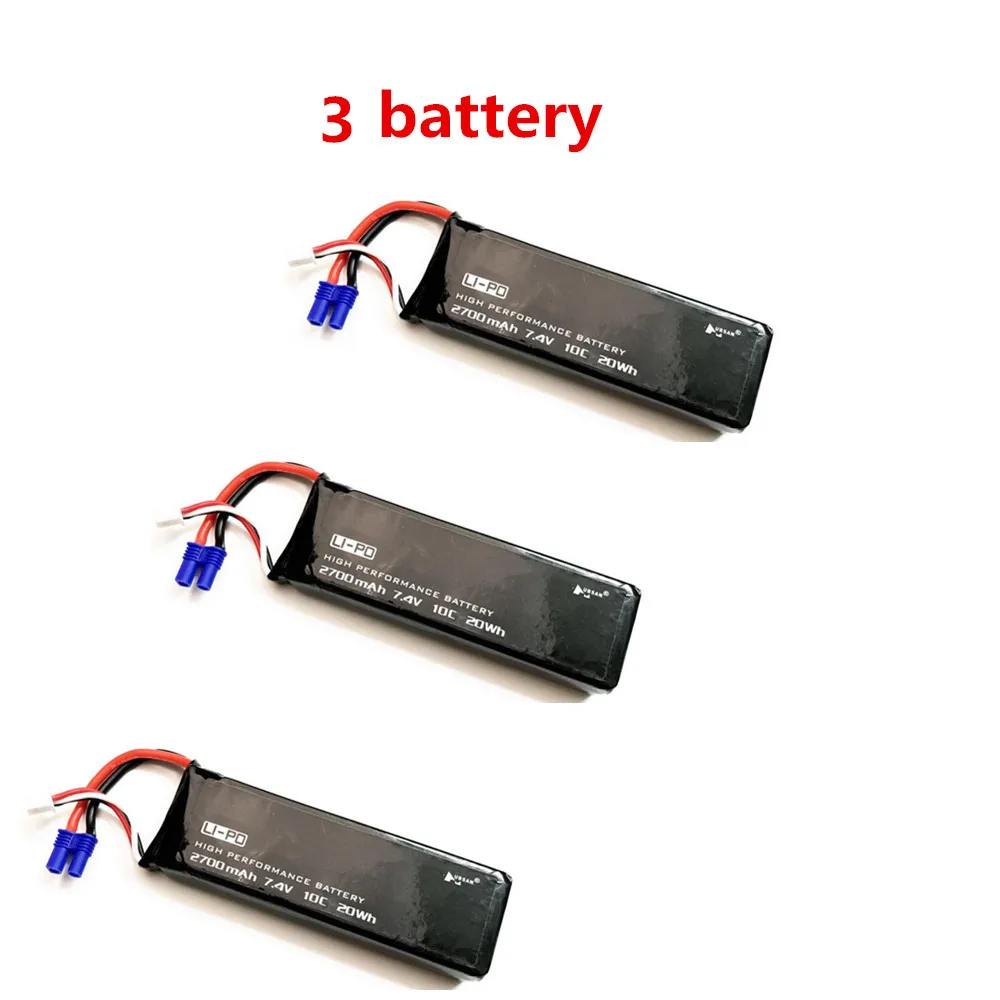 Accessori batteria originali per Hubsan H501C / H501S Quadcopter RC Drone accessori batteria 7.4V 2700 mAh Lipo parti della batteria