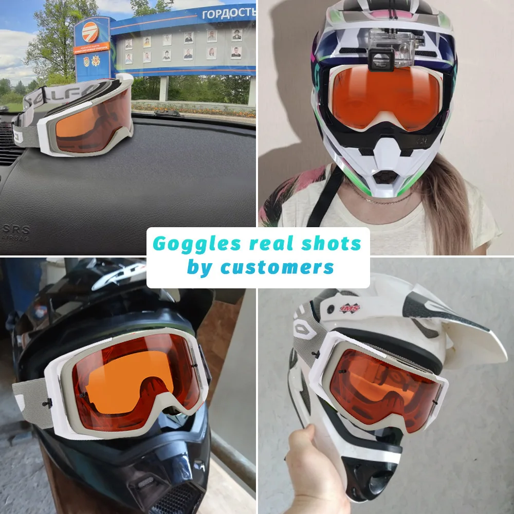 2021 Zdatt lunettes Motocross MX lunettes femmes homme sangle réglable clair lentille Anti-buée Anti-UV Anti-poussière cyclisme Ski lunettes