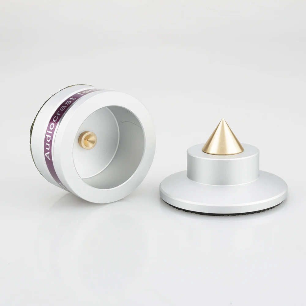 Neue 4PCS IF03S/IF03B Aluminium Schwarz & silber Stoßfest Spike + Pad Isolation Stehen HiFi Verstärker