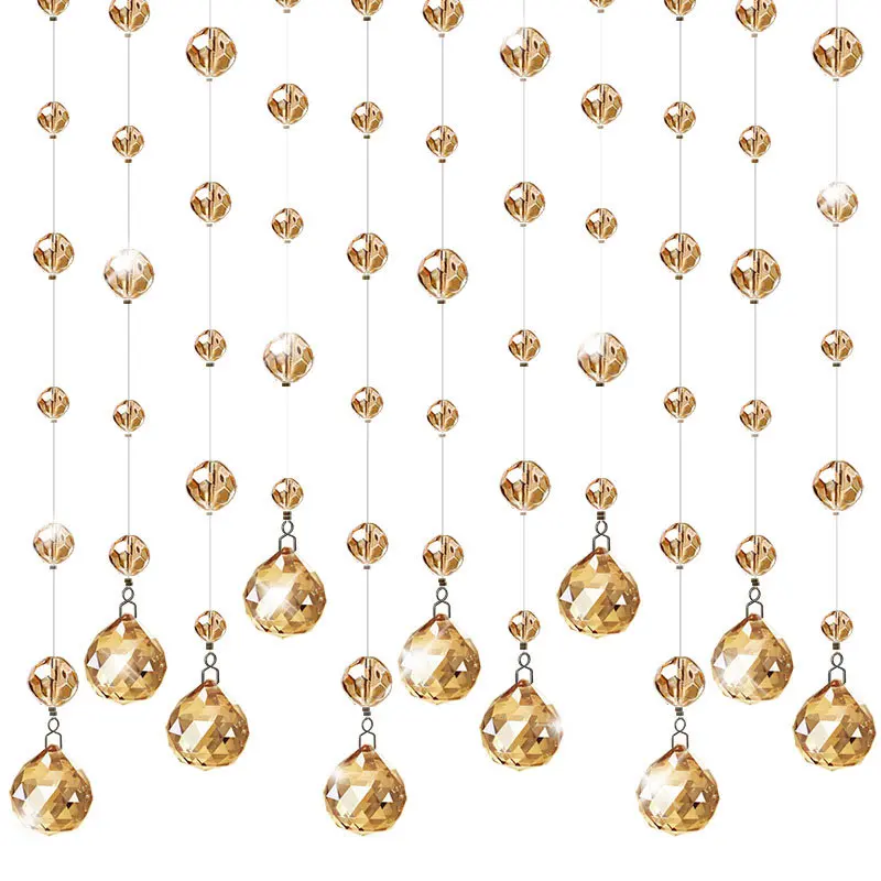 Crystal bead curtain partition free punching curtain living room home  Glitter crystal Beaded String curtain decoration bedroom