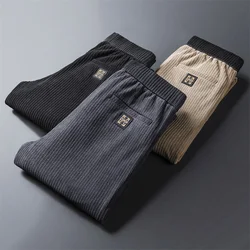 Pantalones de chándal holgados para hombre, ropa informal, elástica, moda coreana, Popular, primavera y otoño, 2022