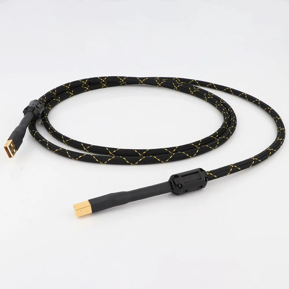 Preffair HIFI 4N OFC Kupfer USB Kabel USB Typ A Zu B Datenkabel HiFi USB Audio Video Kabel DAC PC Audio Video Datenkabel – Detail 4