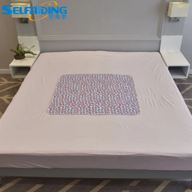 100% Brushed Poly PU Laminating Barrier Quilted Washable Adult Bed Pad/Urine Pad UBP-106R