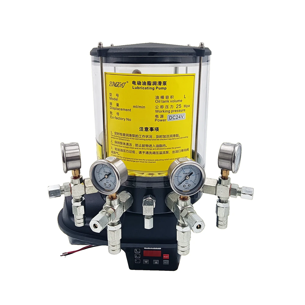 

24V 4L Electric Grease Pump Automatic With Controller Lubrication Pump For Construction Machinery Forging Equipment