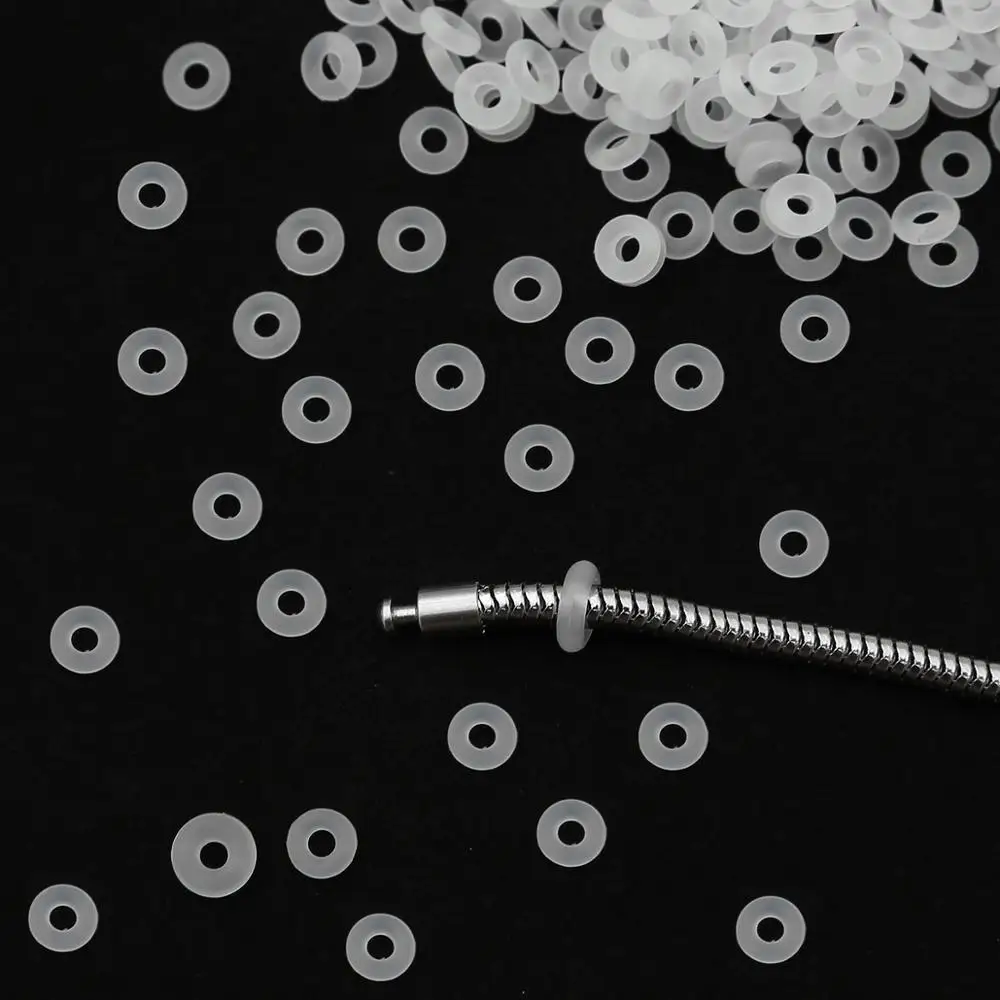 White Rubber Clip Charms Safety Stopper Bead Fits Original Fine Charm Bracelets & Necklaces