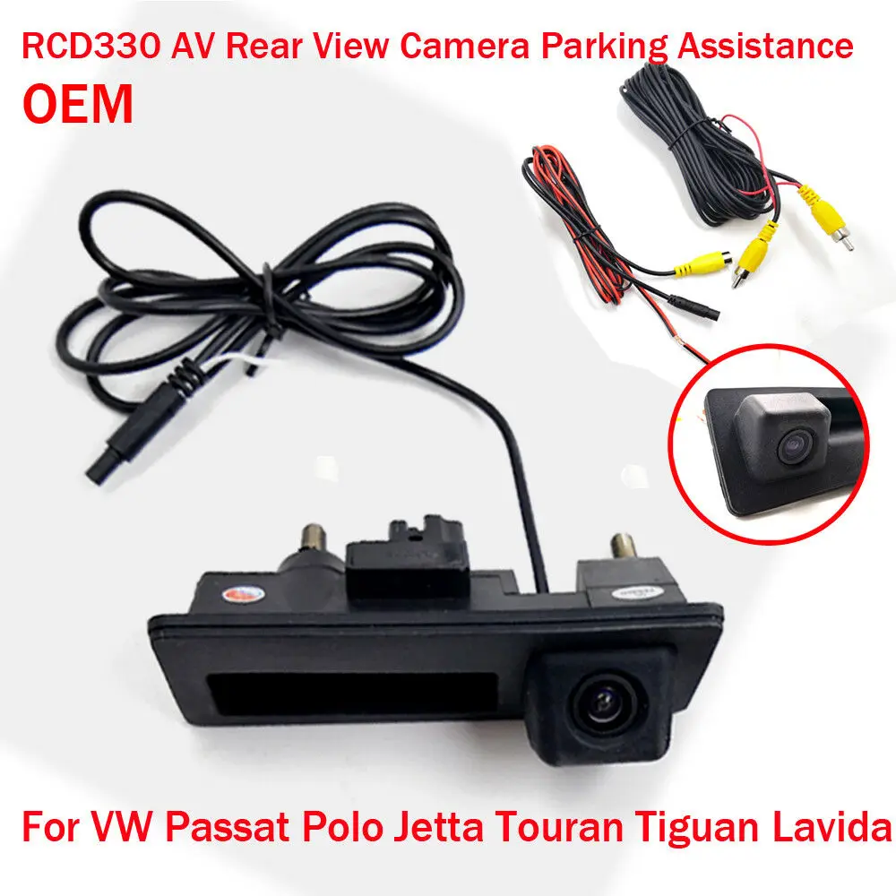 RCD330 OEM AV Car Rear View Camera Trunk Handle For VW Golf POLO Passat Jetta CC