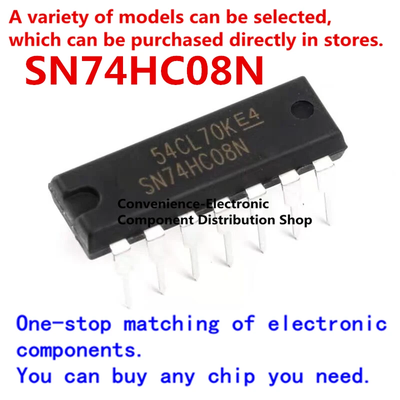 20PCS/PACK SN74HC08N SN74HC08 74HC08N DIP-14 In Stock