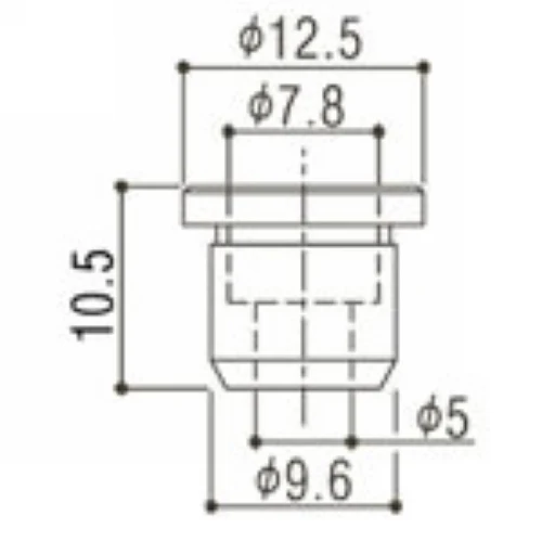 1 Set (4Pcs) GOTOH Through Body String Ferrules / String Bushings For Electric Bass  MADE IN JAPAN TLB-2