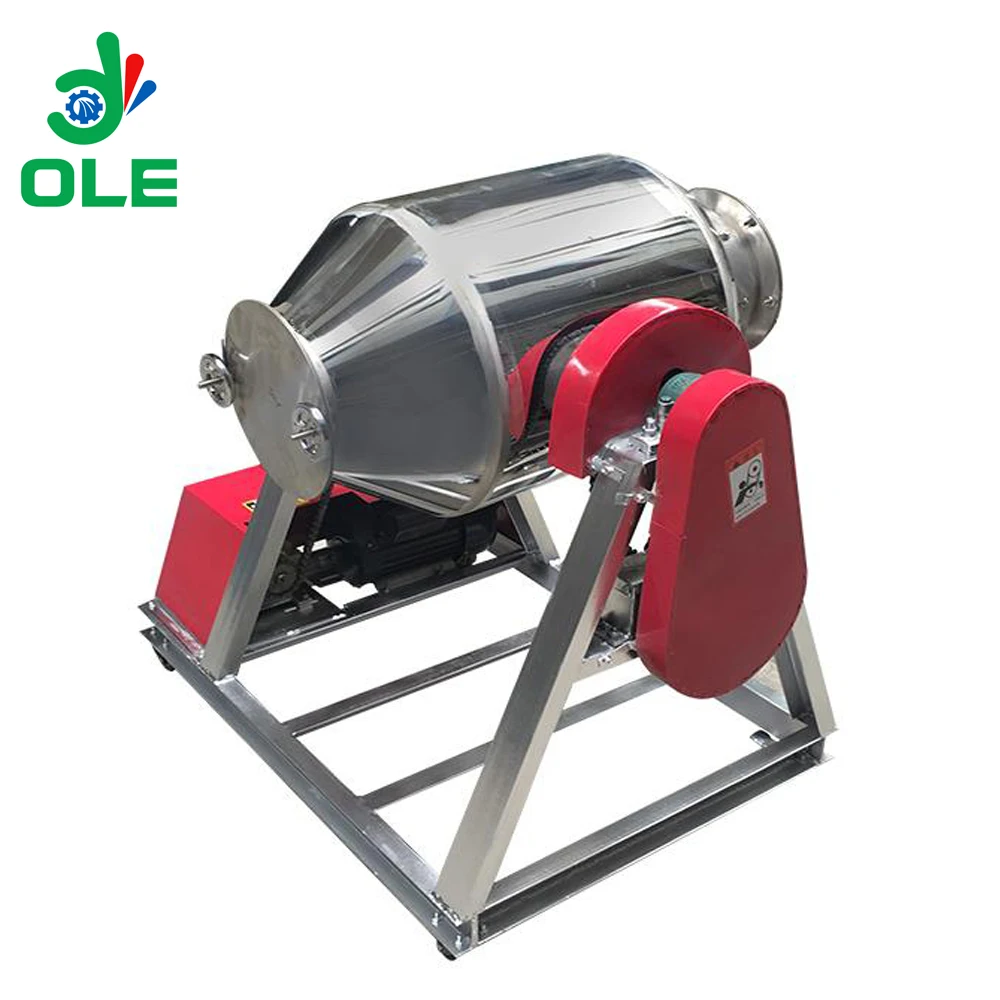 180L Drum Type Dry Powder Fodder Flour Mixing Machine Food Additive Drum Mixer Blender