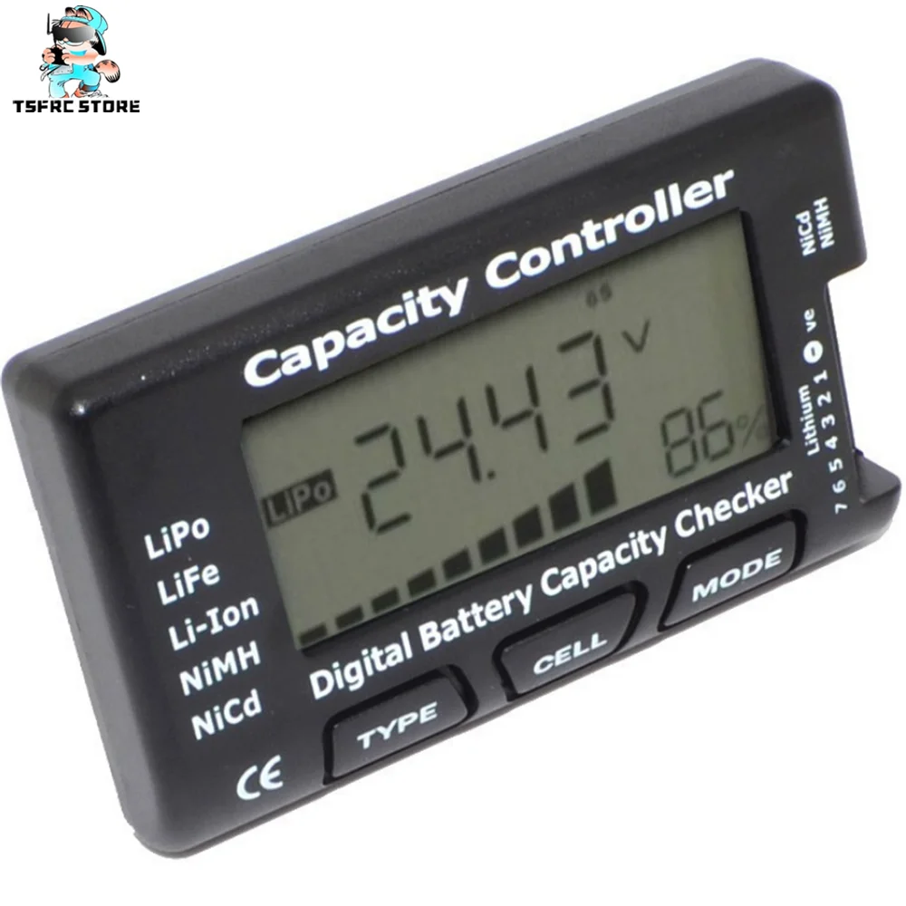 promotions RC cellmeter-7 power display 2-7S digital measurement power and voltage display model airplane lithium battery tester