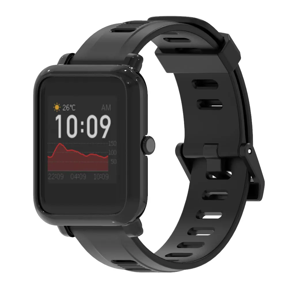 สายรัดข้อมือสำหรับ Amazfit Bip S Smartwatch 20มม.นาฬิกาซิลิโคนสร้อยข้อมือ Protector สำหรับ Amazfit Bip S lite