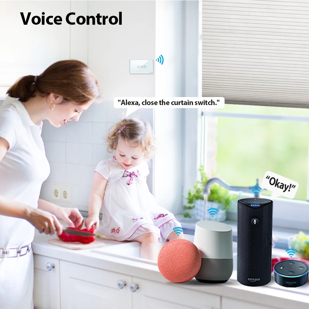 Tuya Smart Life WiFi ผ้าม่านพร้อมรีโมทคอนโทรลสำหรับลูกกลิ้งชัตเตอร์มอเตอร์ Google Home Echo Voice DIY