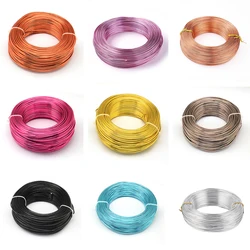 Fil d'aluminium pliable pour perles, 500g, 0.8/1/1.2/1.5/2/3/2.5/3.5/4mm, fournitures pour bijoux, bricolage, collier, bracelets artisanaux