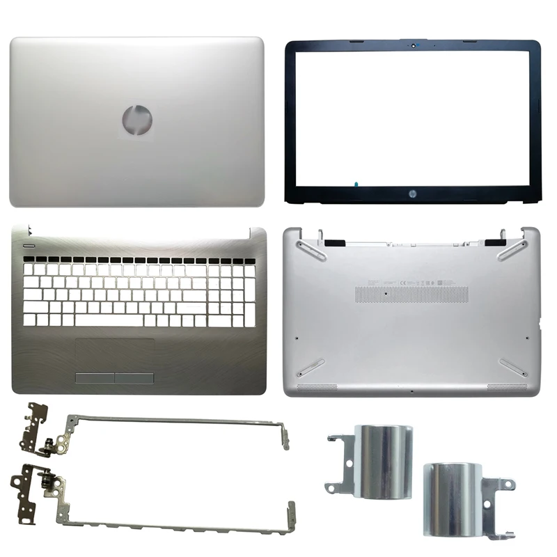 New LCD Back Cover/ Front bezel/Hinges/Palmrest/Bottom Case For HP 15-BS 15T-BS 15-BW 15Q-BU 15-RA Back Cover 924892-001 Silver