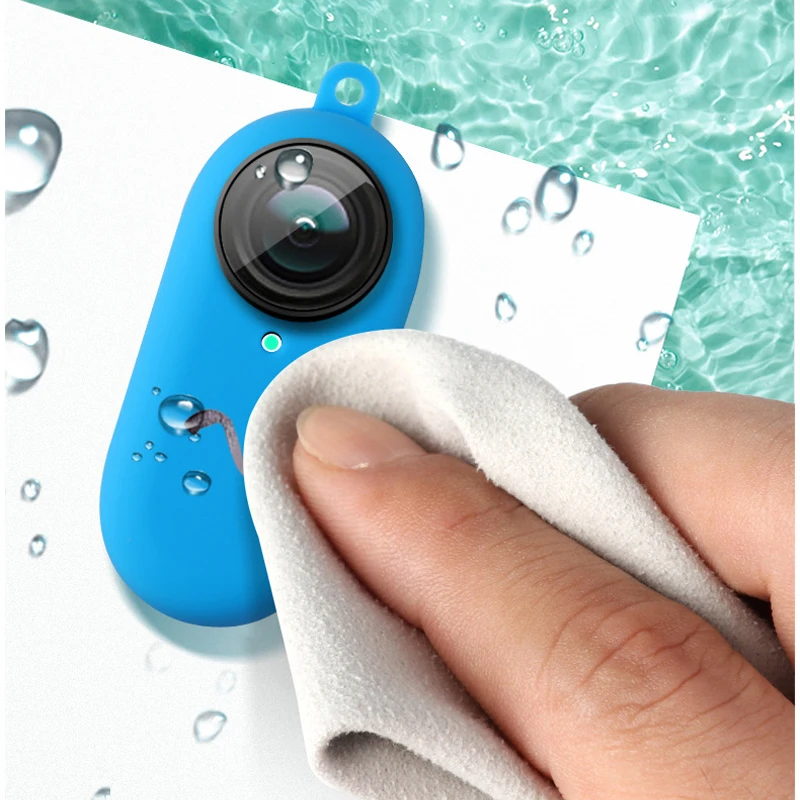 Insta360go2カメラアクセサリー用シリコンケース,充電ボックス,保護コンパートメント,防塵収納ケース