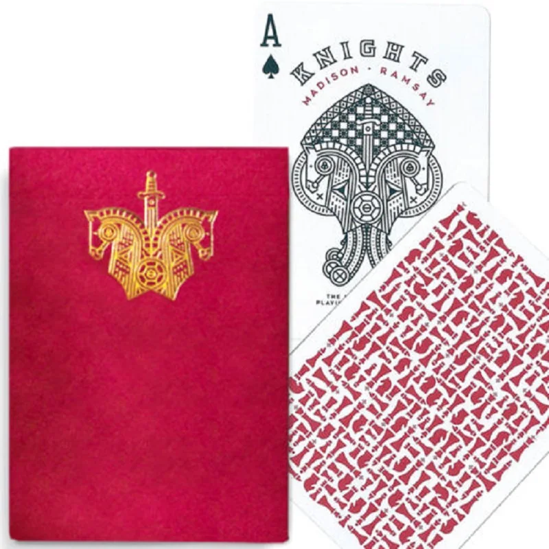 Ellusionist Red Knight Playing Cards Deck Magic Card Games Magic Tricks Props for Magician