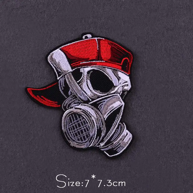 الهبي الشرير/الجمجمة التصحيح الهبي الحديد على بقع على الملابس المطرزة بقع للملابس شارة مطرّزة ملصقات الحيوانات #5