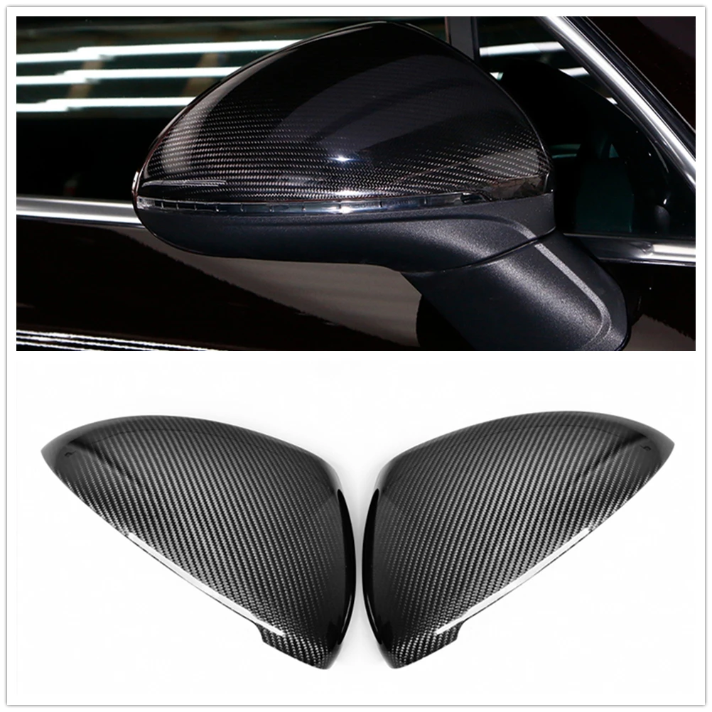 

Mirror Cover For Porsche Cayenne 2015-2017 Carbon Fiber Car Exterior Door Rearview Side Rear View Caps Reverse Case Shell Add On