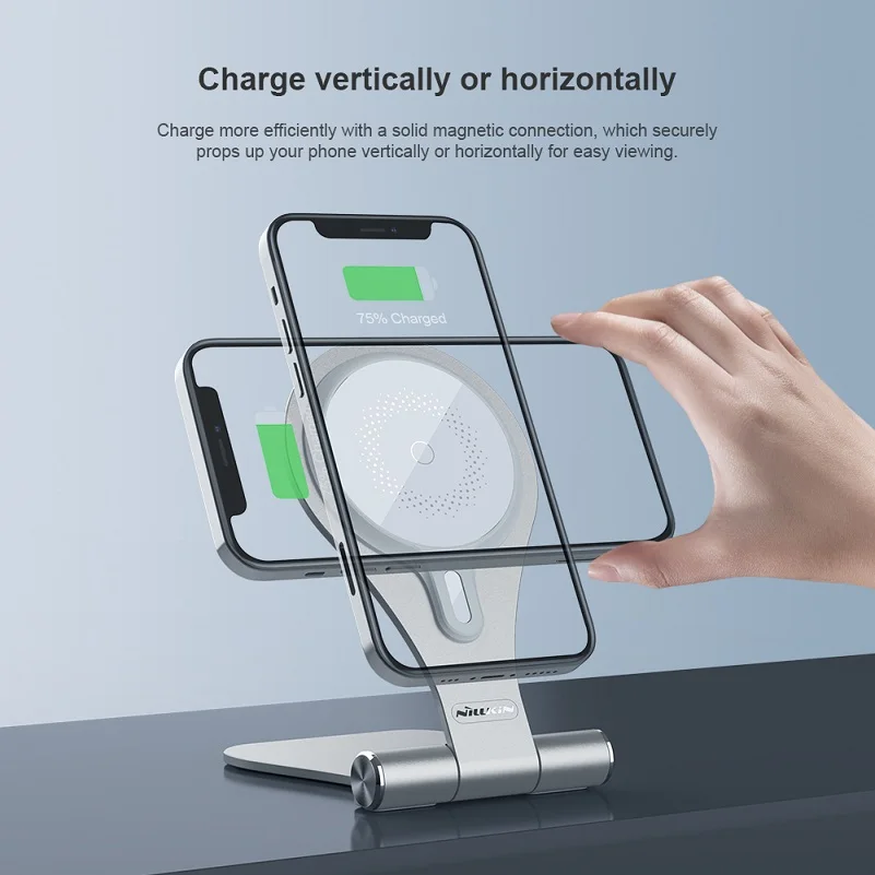 Magnetic Wireless Charger For iPhone 14 Pro Max Nillkin Adjustable Stand For iPhone 13 Pro 12 Holder Magnet Fast Charger Stand - view 2