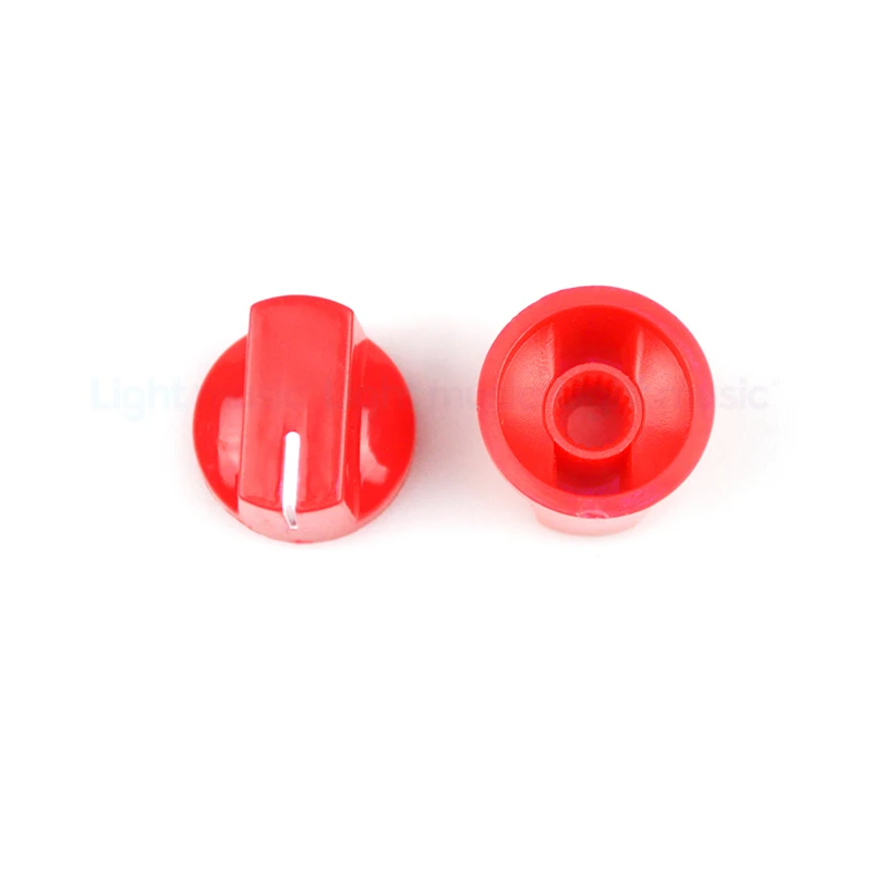 Wholesale 100pcs Plastic Flush Head Guitar Knobs Buttons Amp Amplifier Effect Pedal Knobs Guitar Pot Knob Guitar Parts