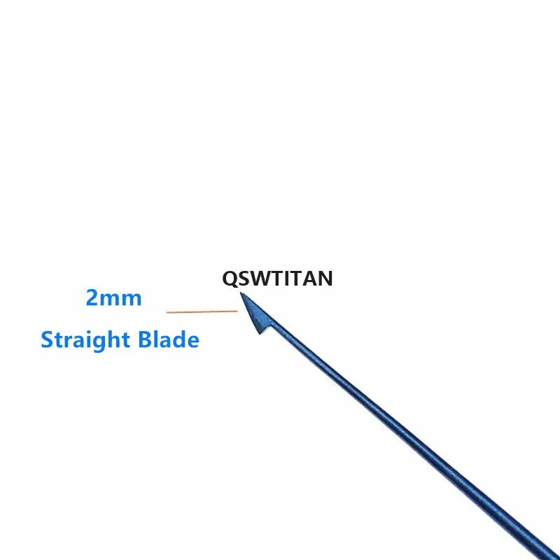 سكين استئصال الغدد التناسلية على التوالي من التيتانيوم 120 مللي متر أدوات جراحة العيون الطويلة