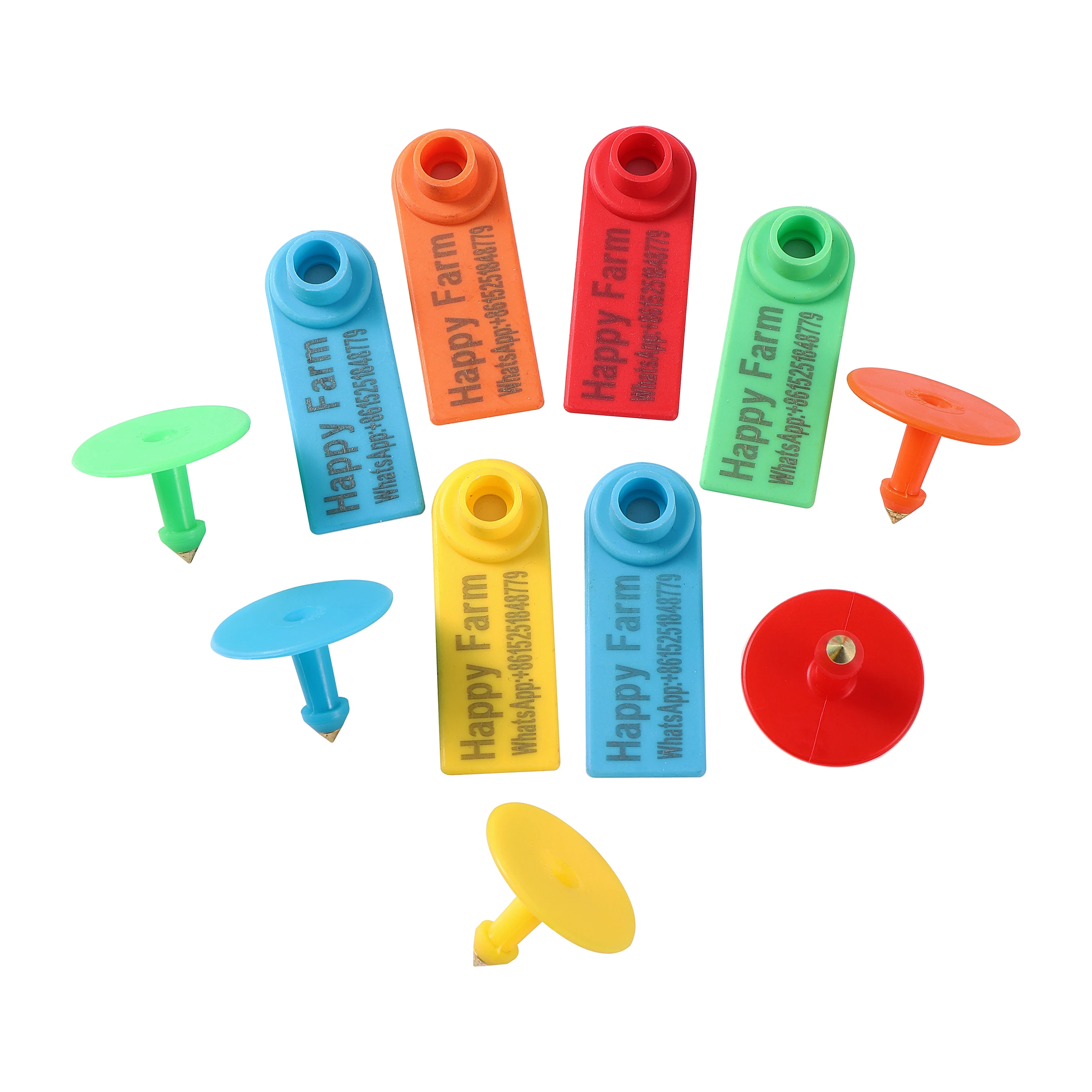 DIY Custom Sheep Ear Tag Laser Printing Name Telephone Number LOGO Pig Cattle Rabbit Farm Animal Ear Tag Custom 30 Pcs