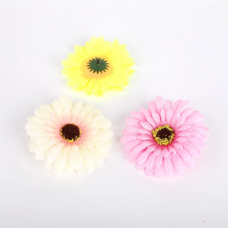 10 sztuk 10cm sztuczne Gerbera Scrapbooking ozdoby świąteczne do akcesoria domowe ślubne dekoracje kwiatowe ściany sztuczne