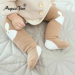 Toddler Socks Kneelet Two-piece Set Newborn Baby Thick Winter Terry Cotton Girl Autumn Skidproof Kids Infant Boy Cartoon Sock