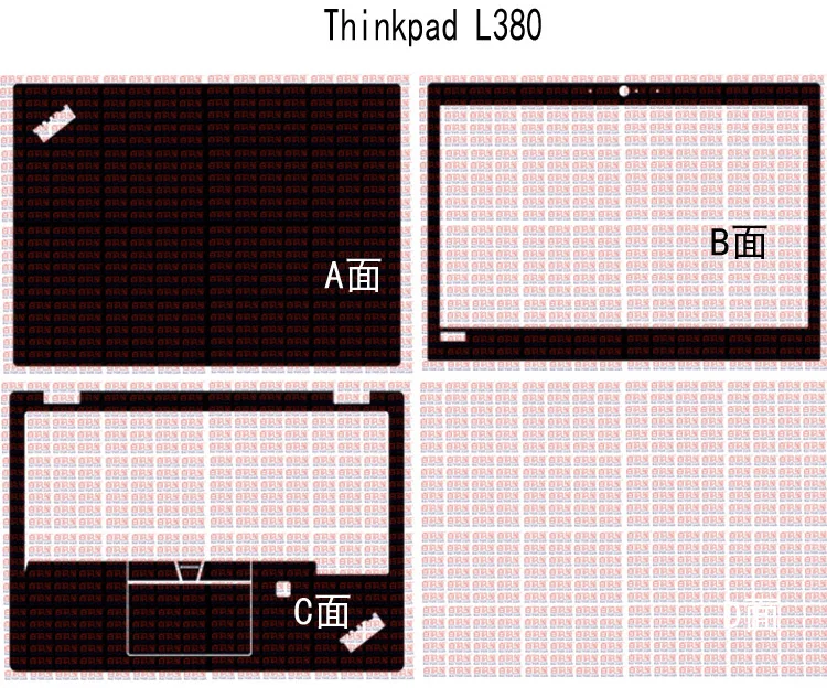 KH Laptop Carbon fiber Crocodile Snake Leather Sticker Skin Cover Protector for Lenovo Thinkpad L380 2018 touchscreen