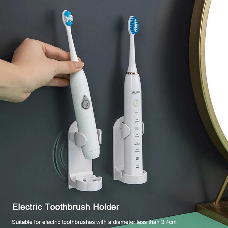 Electric Toothbrush Holder Traceless Toothbrush Stand Rack Wall-Mounted Bathroom Accessories Adapt 90% Electric Toothbrush Holde