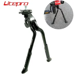 Litepro Bicycle Kickstand 16-18-20-26-27.5 Inch 700C MTB Mountain Bike Road Bicycle Folding Bike Adjustable Folding Kickstand