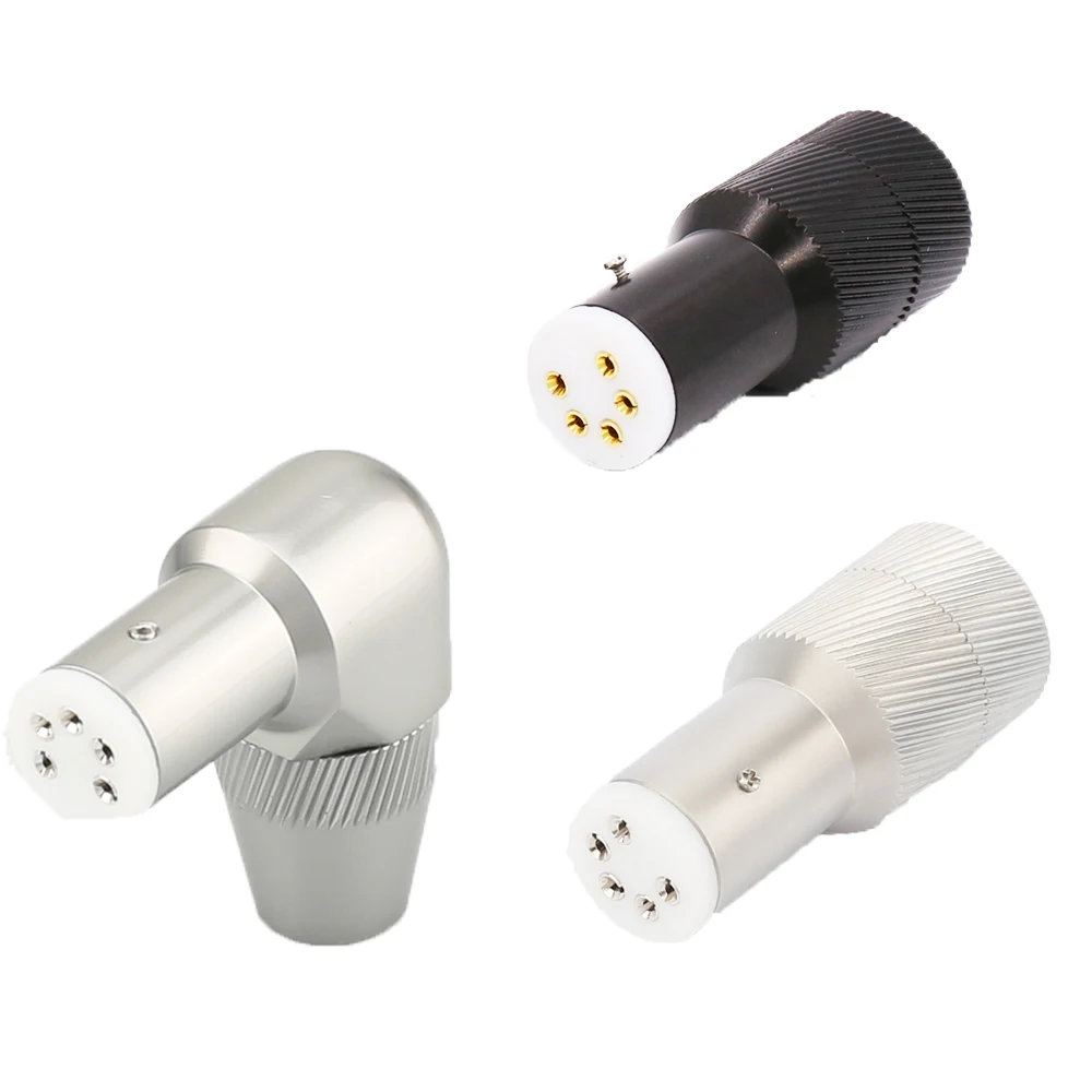 

High Quality Viborg LP105R/G 5 DIN Female Vinyl Connector Rhodium Plated Available LP105R Turntable Plug Socket