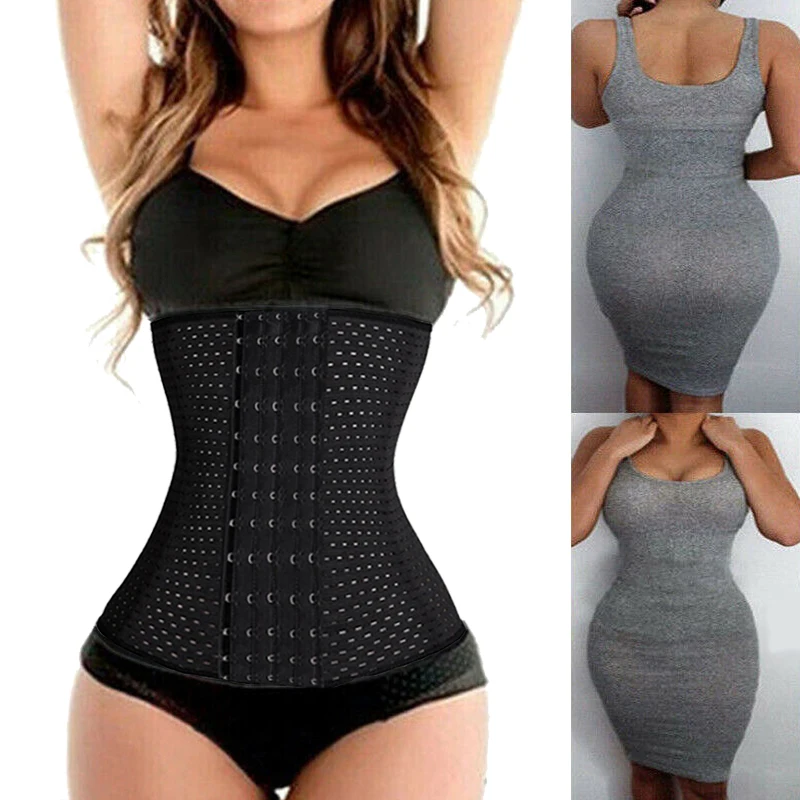 Plus Size XS-5XL Steel Boned Waist Trainer Corset Women Postpartum Band Sexy Bustiers Corsage Modeling Strap cinta modeladora US