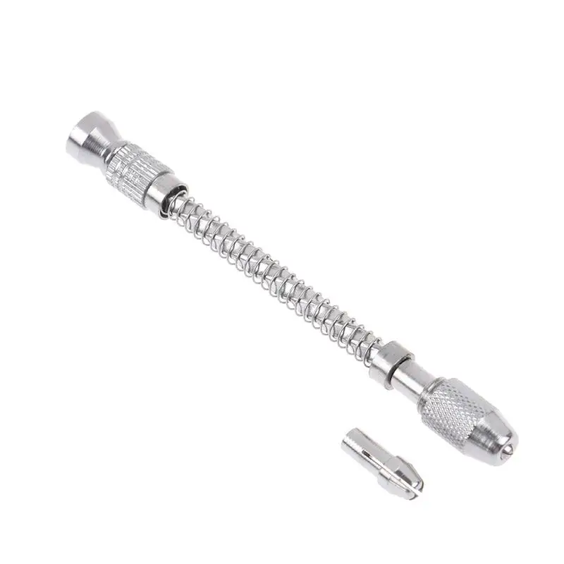 

Mini Spiral Hand Drill Full Metal Hand Twist Drill Manual Punching Tool