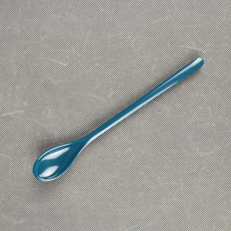 1PC สุ่มสี Long Handle ช้อนซุปชากาแฟช้อน Flatware ข้าวช้อนอาหารอาหารค่ำ Scoops ห้องครัว supply