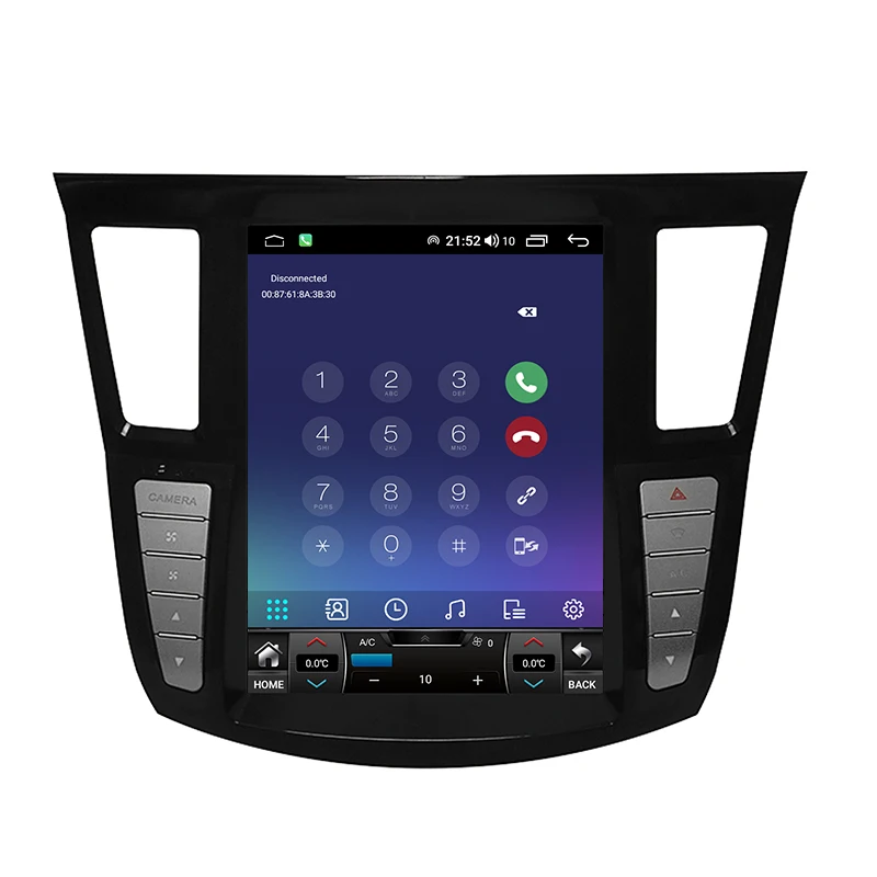 Bosstar – radio avec navigation multimédia Tesla, pour Infiniti JX35 QX60, bt, wifi, carplay intégré, stéréo