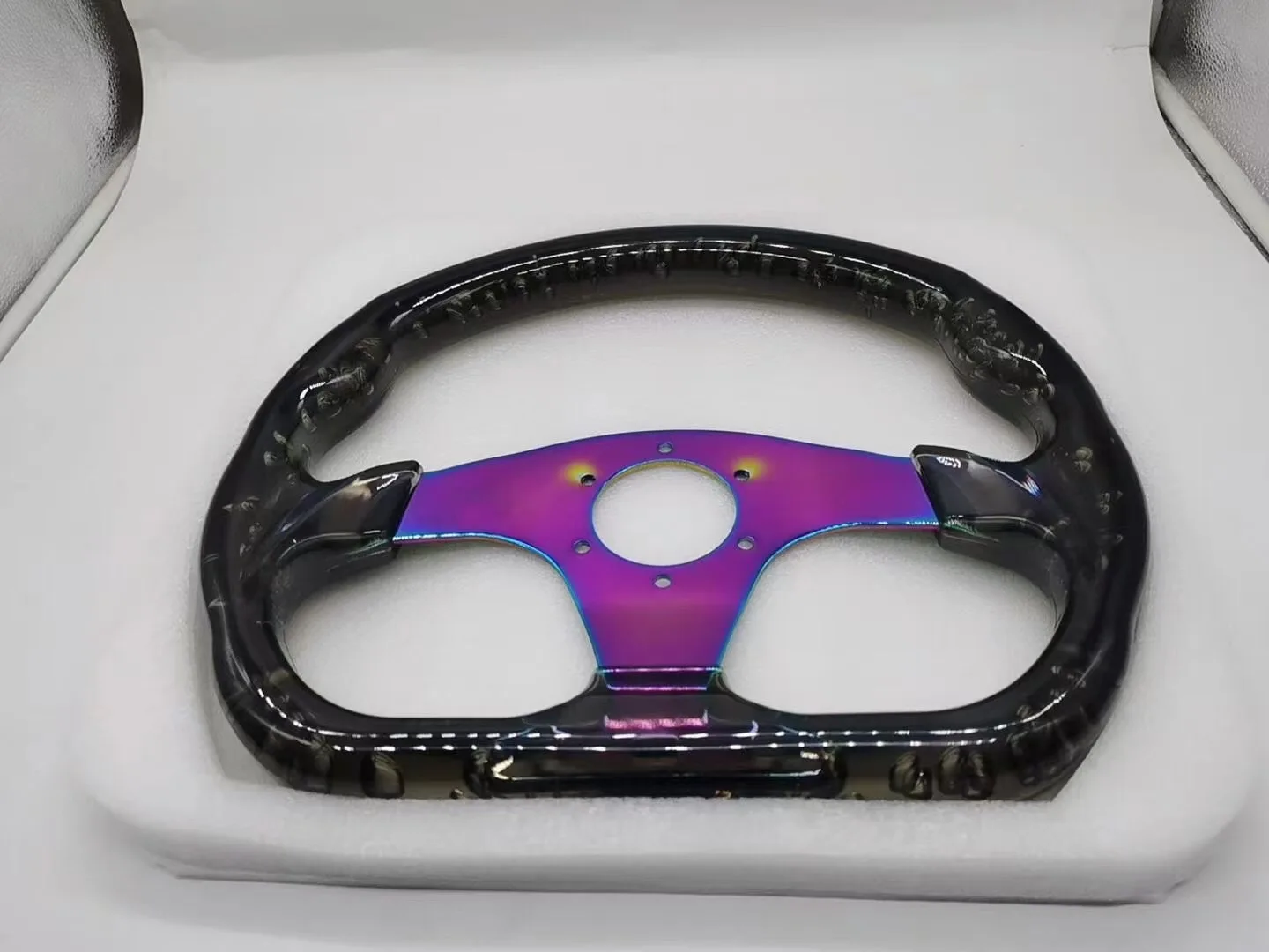 New High Quality 330mm / 13inch Universal car acrylic racing steering wheels aluminum branket