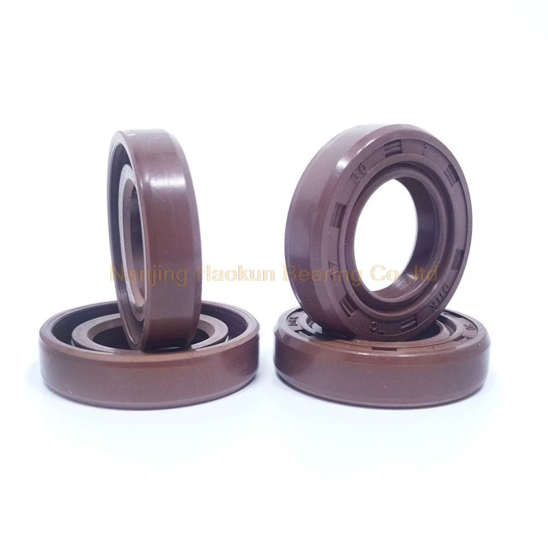 AXK  1pc TC Shaft Seal FKM  Simmer Ring Radial Skeleton Oil Seal 35x60x5/35x62x8/35x65x8-35x86x12mm Brown FKM Fluorine Gasket