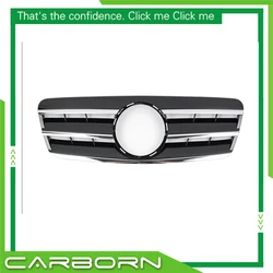 For Mercedes Benz CLK-Class W208 Grill ABS Plastic Front Bumper Racing Grille 1996 1997 1998 1999 2000 2001 2002 2003